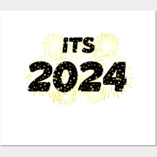 funny its 2024 new year gift time flies for family Posters and Art